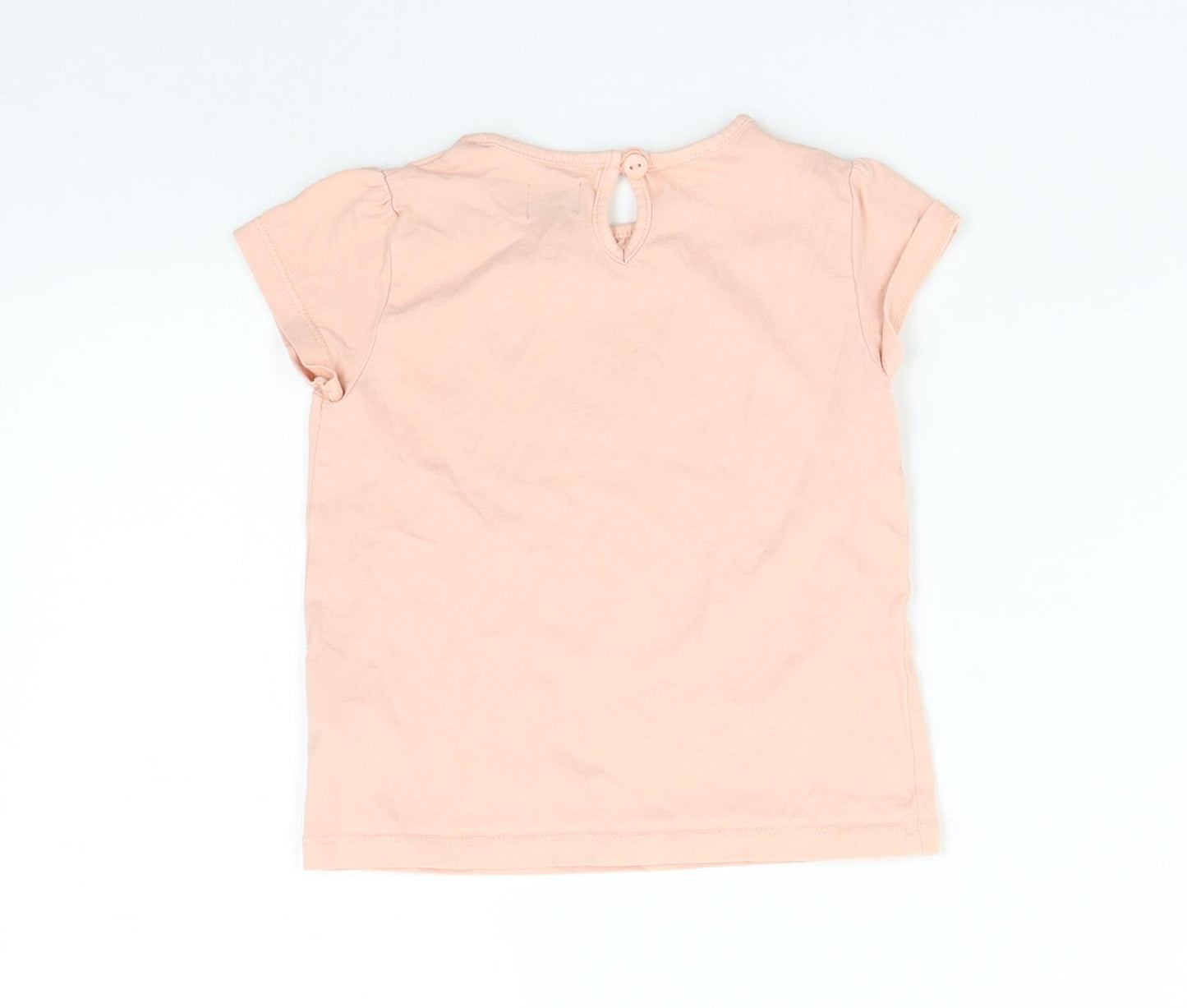 F&F Girls Pink   Basic T-Shirt Size 2-3 Years