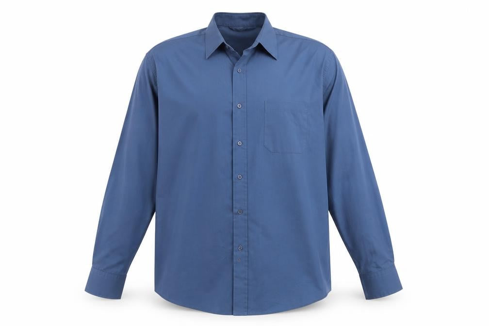 Zantos Mens Blue    Button-Up Size 18