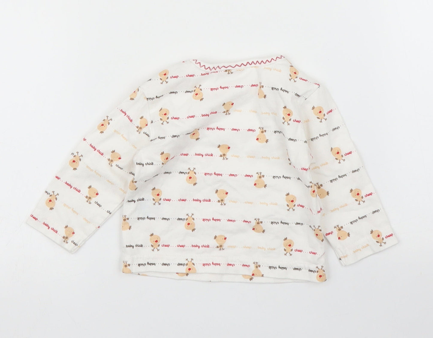 Zip Zap Baby White   Basic T-Shirt Size 0-3 Months