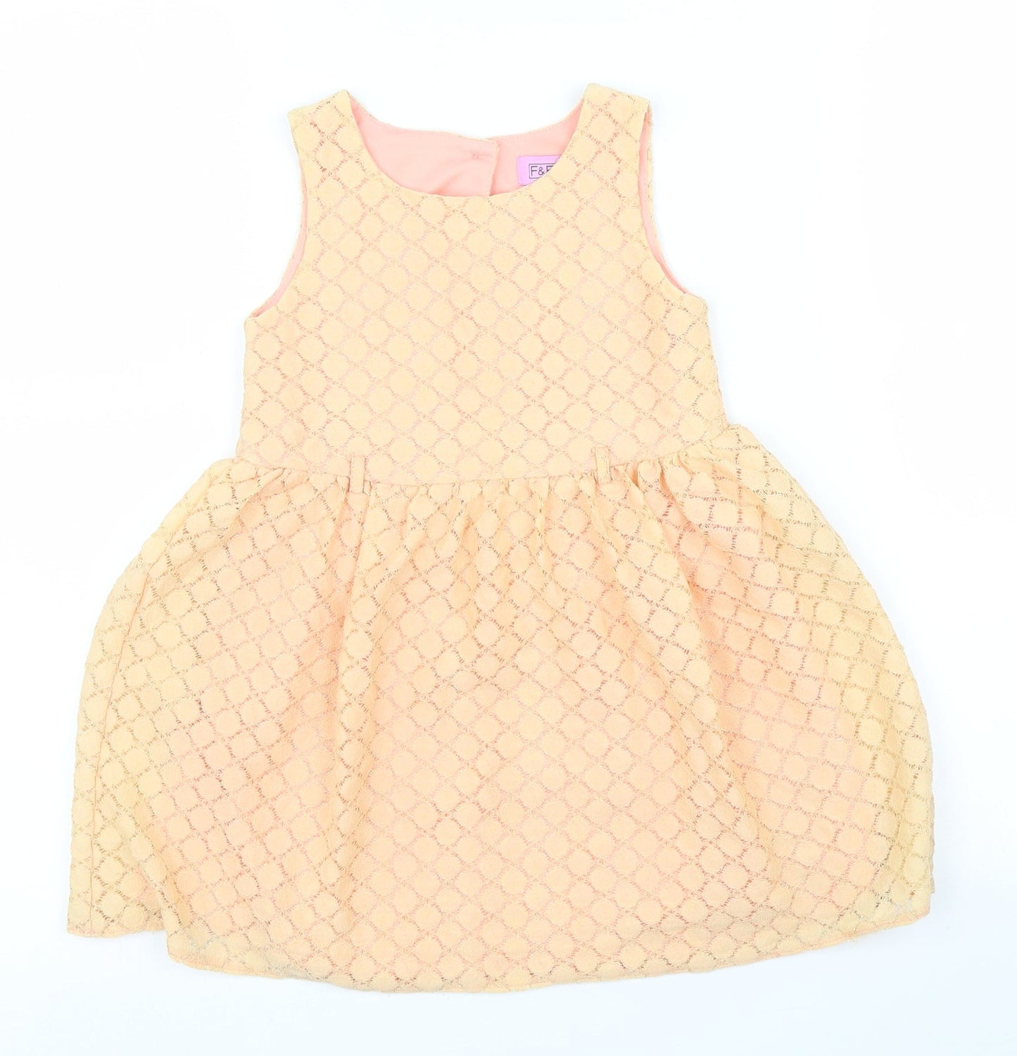 F&F Girls Orange   A-Line  Size 3 Years