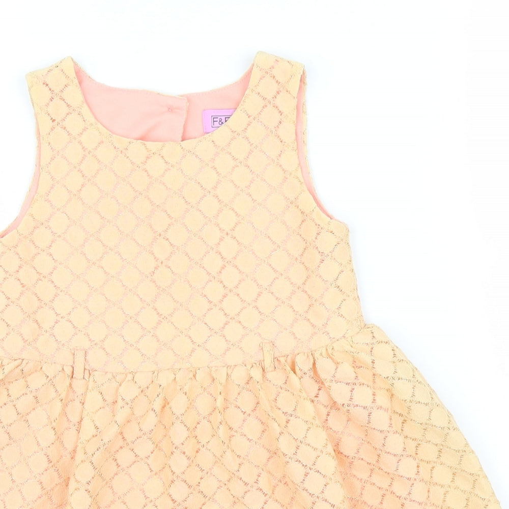 F&F Girls Orange   A-Line  Size 3 Years