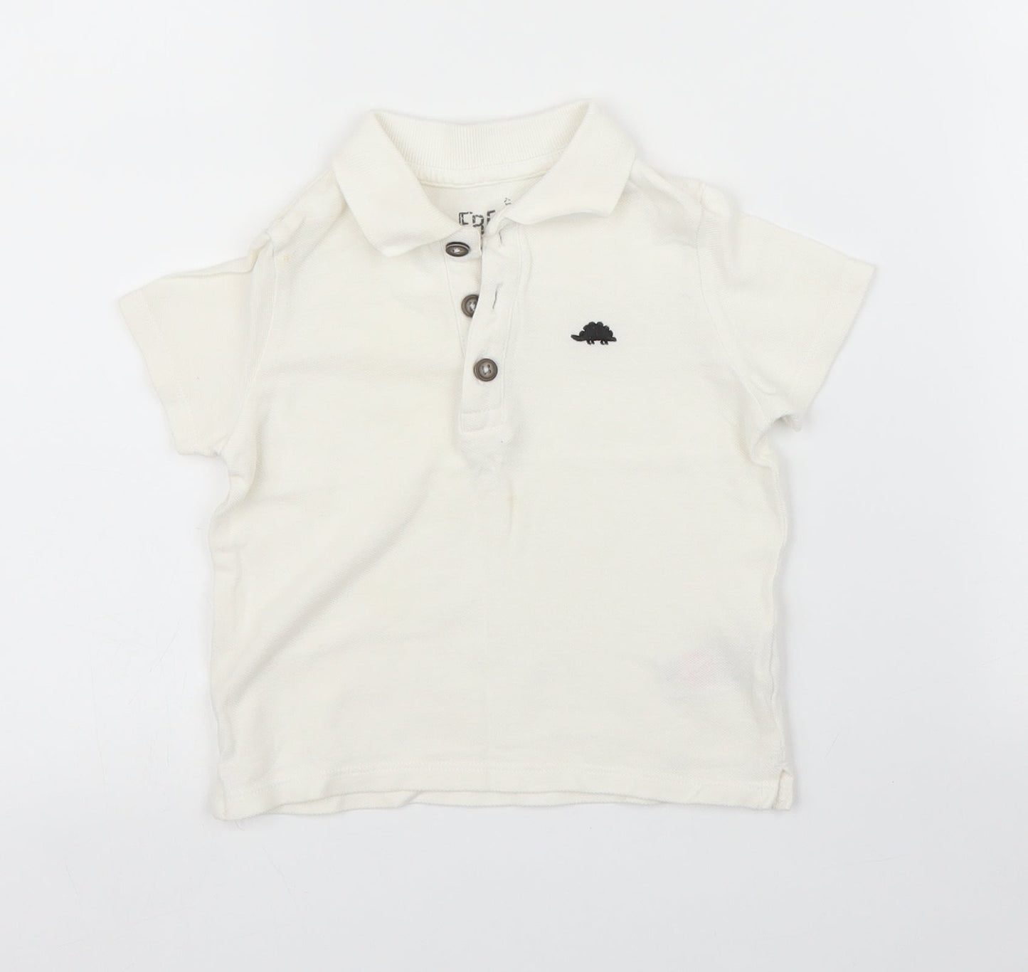 F&F Boys White   Basic Polo Size 12 Months