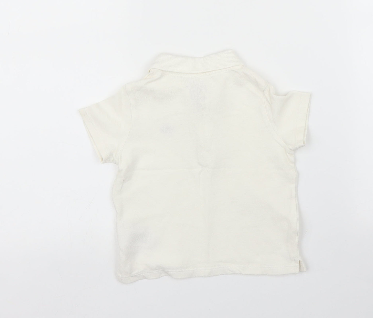 F&F Boys White   Basic Polo Size 12 Months