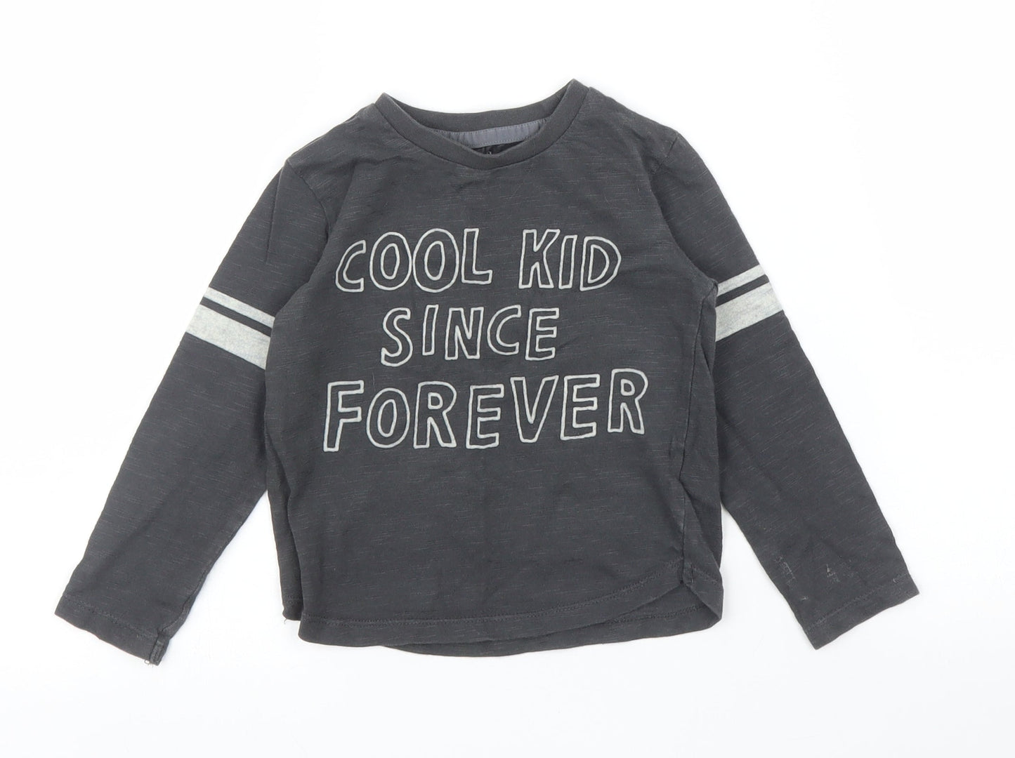 F&F Boys Grey   Basic T-Shirt Size 12 Months