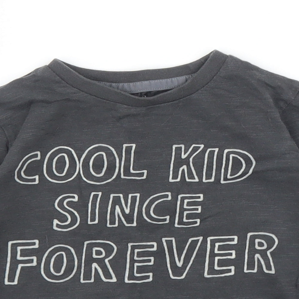 F&F Boys Grey   Basic T-Shirt Size 12 Months