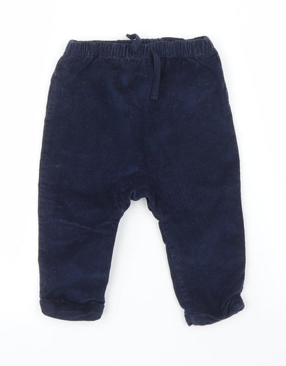 Additional front view of Tu boys’ blue corduroy capri jeans, size 9, months