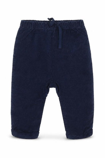 Front view of Tu boys’ blue corduroy capri jeans, size 9, months