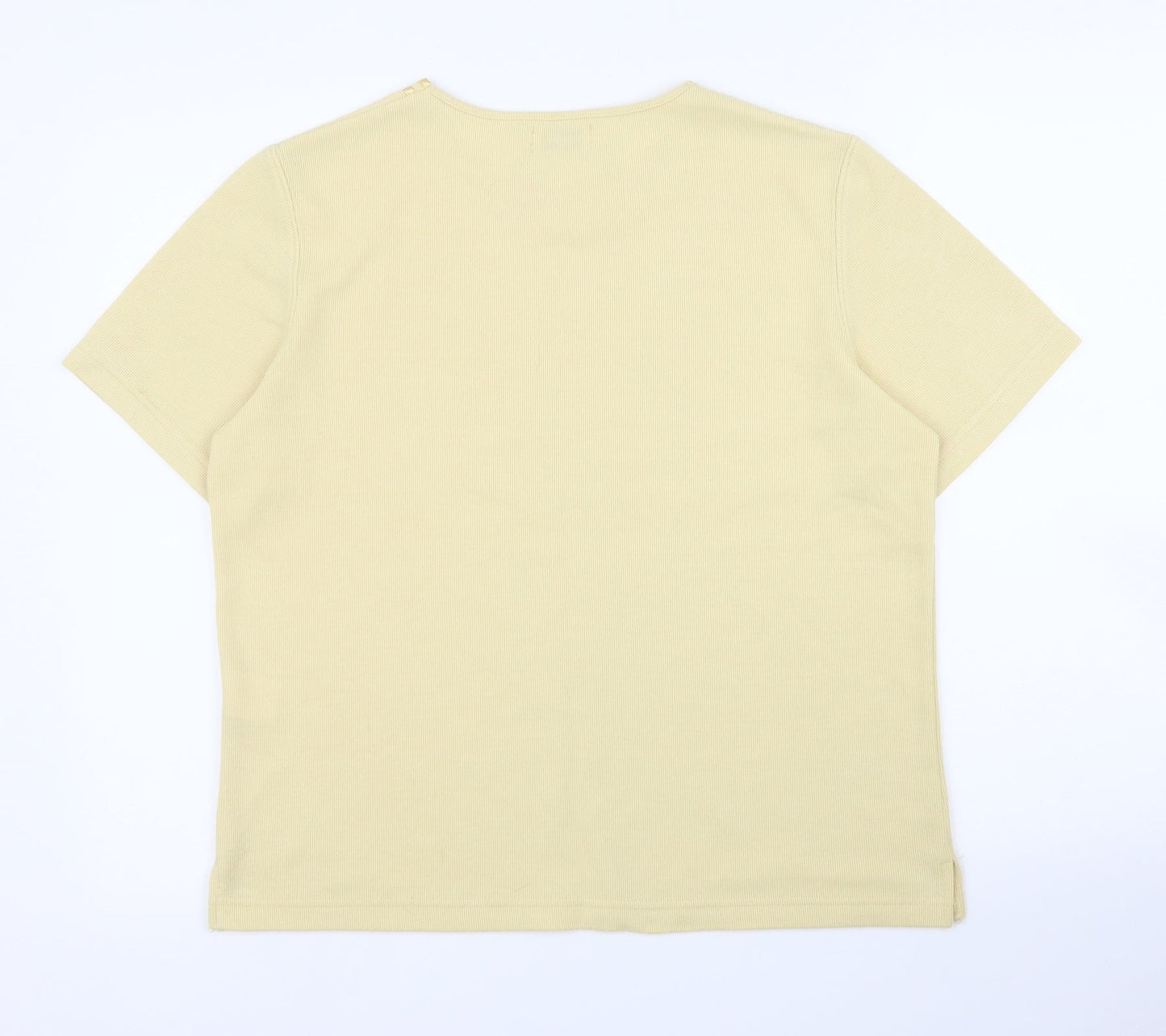 Bonmarché Womens Yellow   Basic T-Shirt Size S