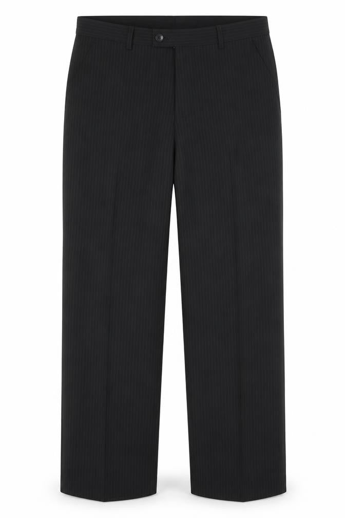 Taylor & Wright Mens Black Striped  Dress Pants Trousers Size 32 in L31 in