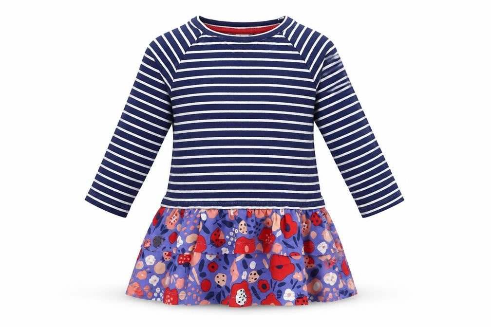 TU Baby Blue Striped  T-Shirt Dress  Size 12-18 Months