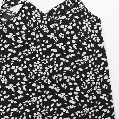 Pep&Co Womens Black Polka Dot  Basic Tank Size 10