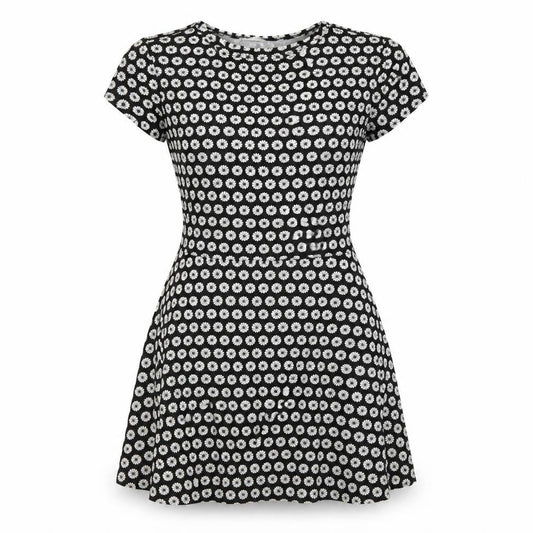 Debenhams Womens Black Polka Dot  A-Line  Size 12