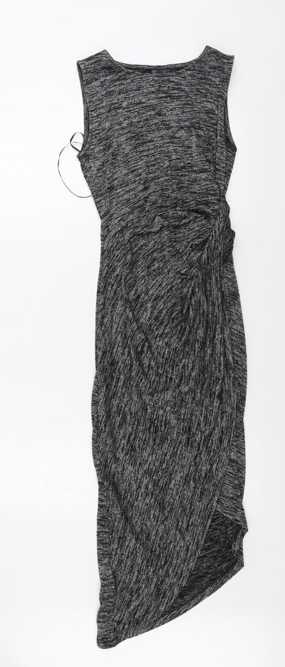 Additional front view of Paraphrase women’s grey bodycon, size S