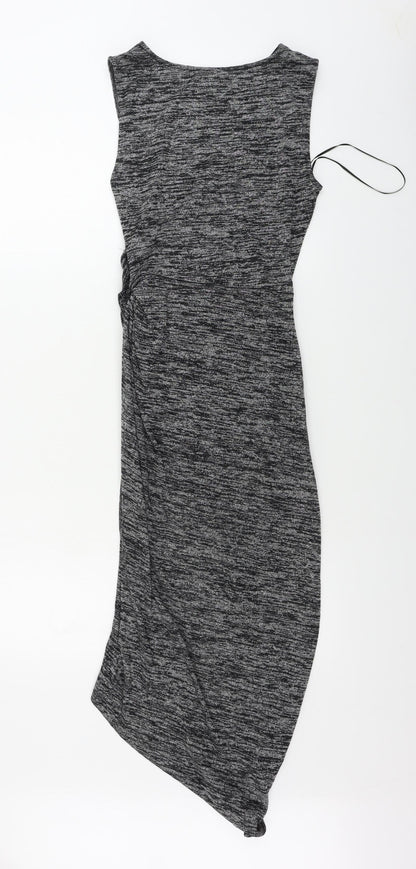 Back view of Paraphrase women’s grey bodycon, size S