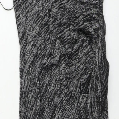 Close-up detail of Paraphrase women’s grey bodycon, size S