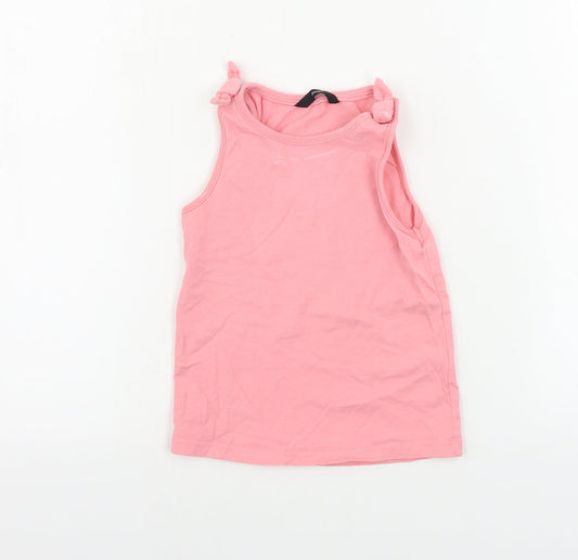 George  Girls Pink   Camisole T-Shirt Size 5-6 Years
