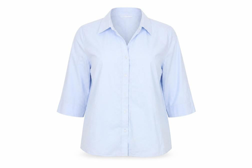 AMARANTO Womens Blue   Basic Button-Up Size 16