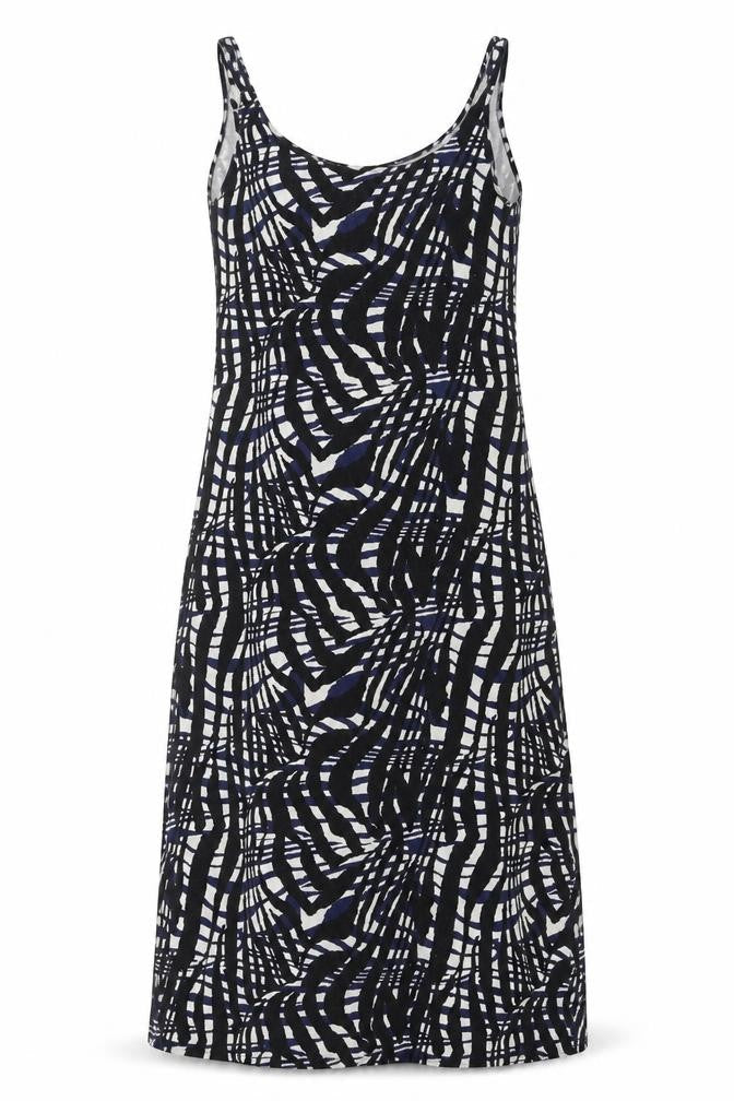 H&M  Womens Black Geometric  A-Line  Size M