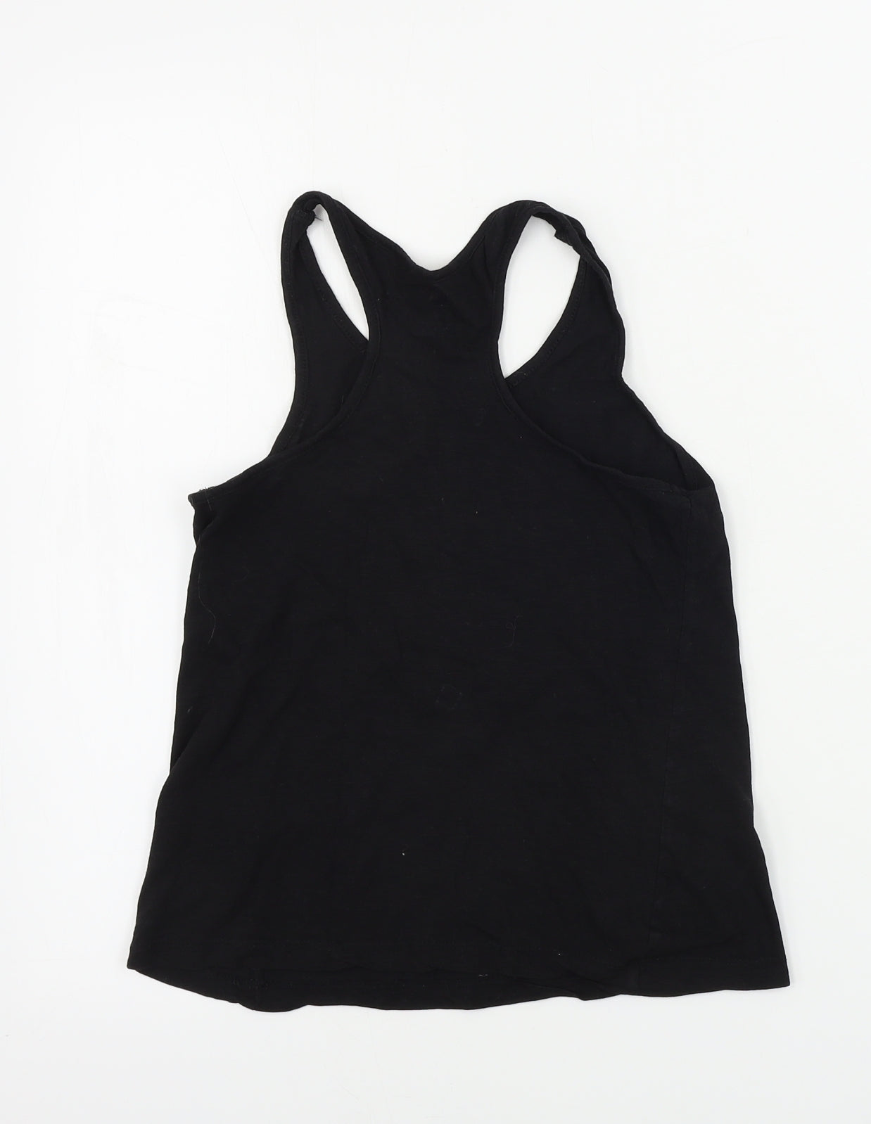 H&M  Girls Black   Basic Tank Size 8-9 Years