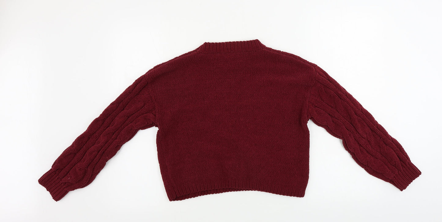 Matalan Girls Red   Pullover Jumper Size 12 Years