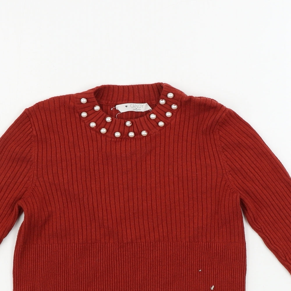 candy  Girls Brown   Pullover Jumper Size 11 Years