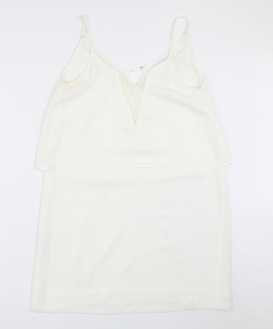 Mango Womens White   Basic Blouse Size M