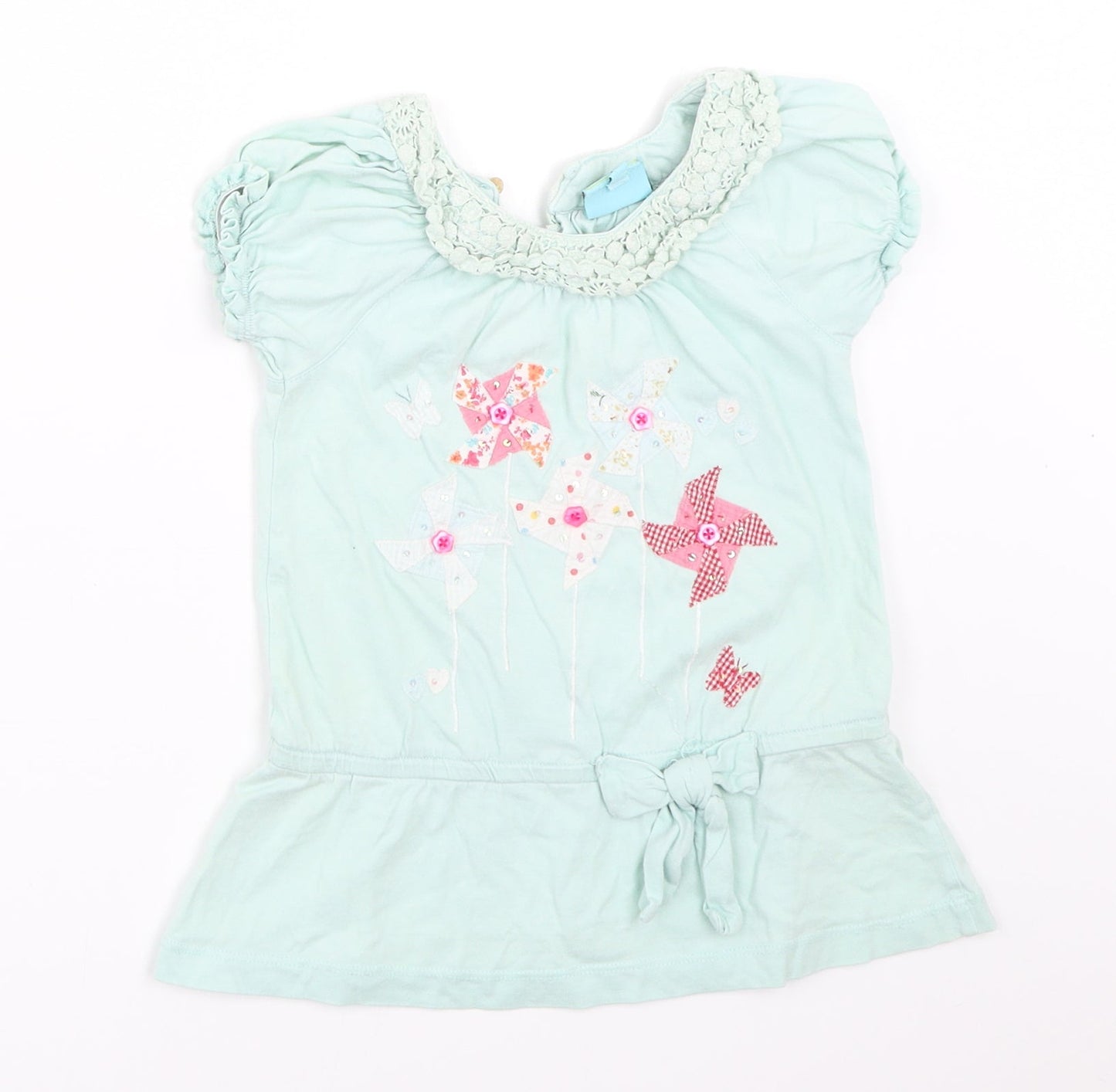 Uttam Kids Girls Blue   Basic T-Shirt Size 4-5 Years