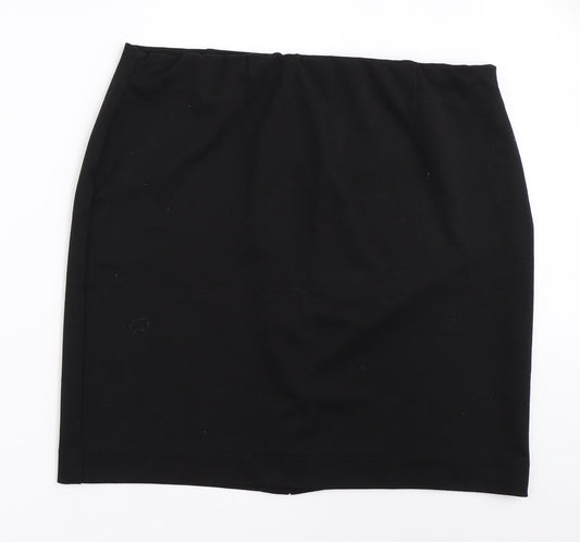 DASH Womens Black   Straight & Pencil Skirt Size XL
