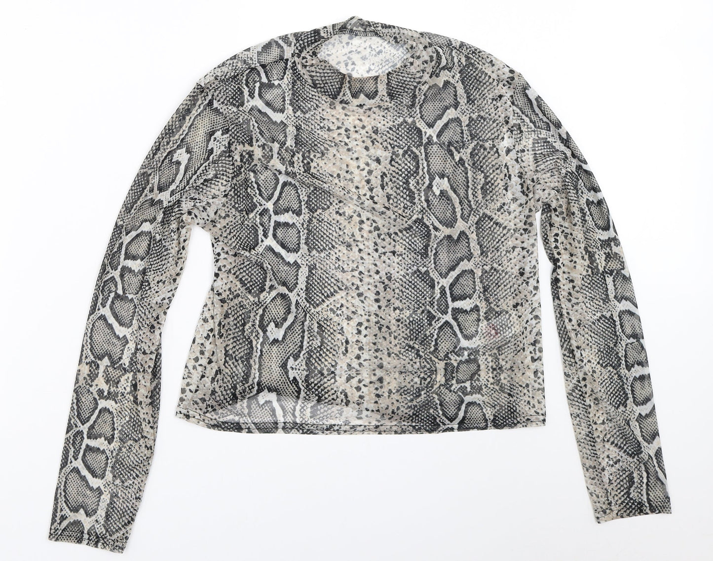 New Look Womens Beige Animal Print  Basic Blouse Size 18