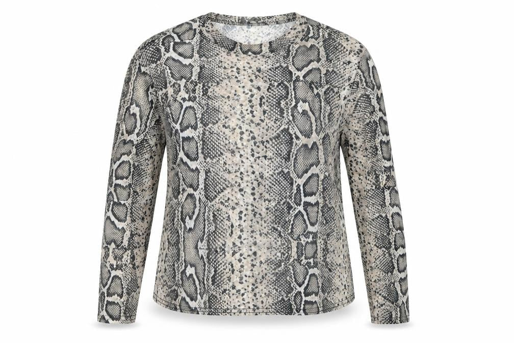 New Look Womens Beige Animal Print  Basic Blouse Size 18