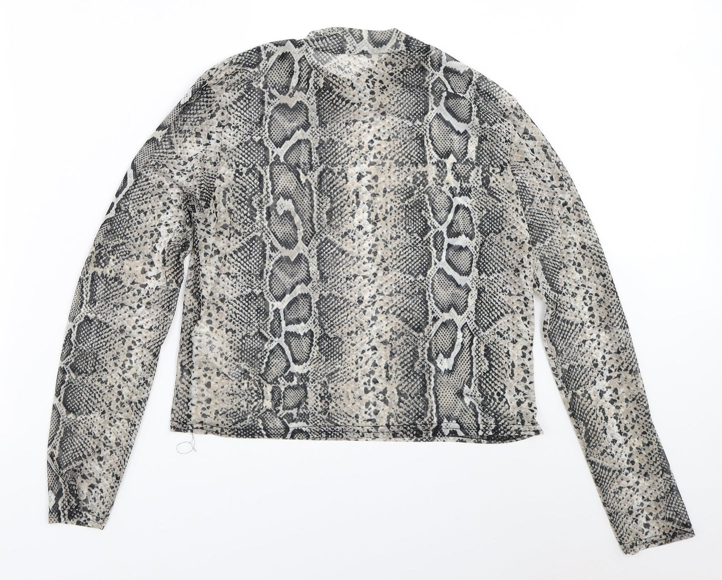 New Look Womens Beige Animal Print  Basic Blouse Size 18