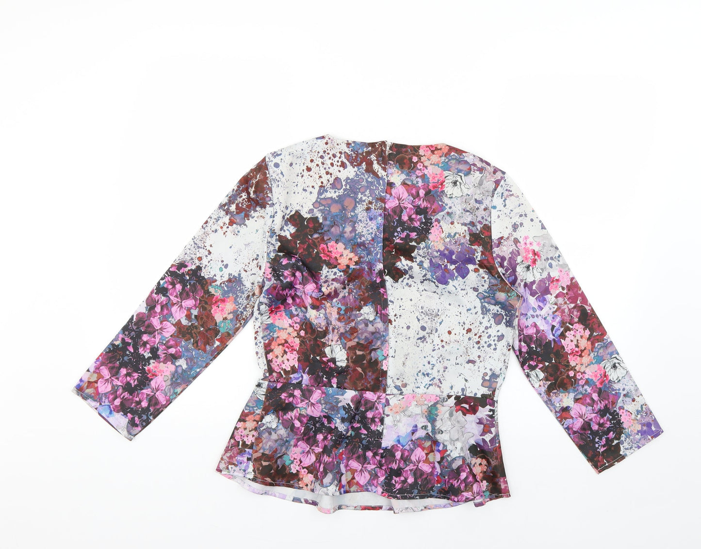 H&M Womens Multicoloured Geometric  Basic Blouse Size 6