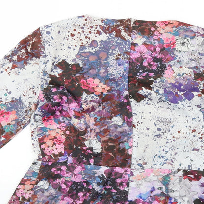 H&M Womens Multicoloured Geometric  Basic Blouse Size 6