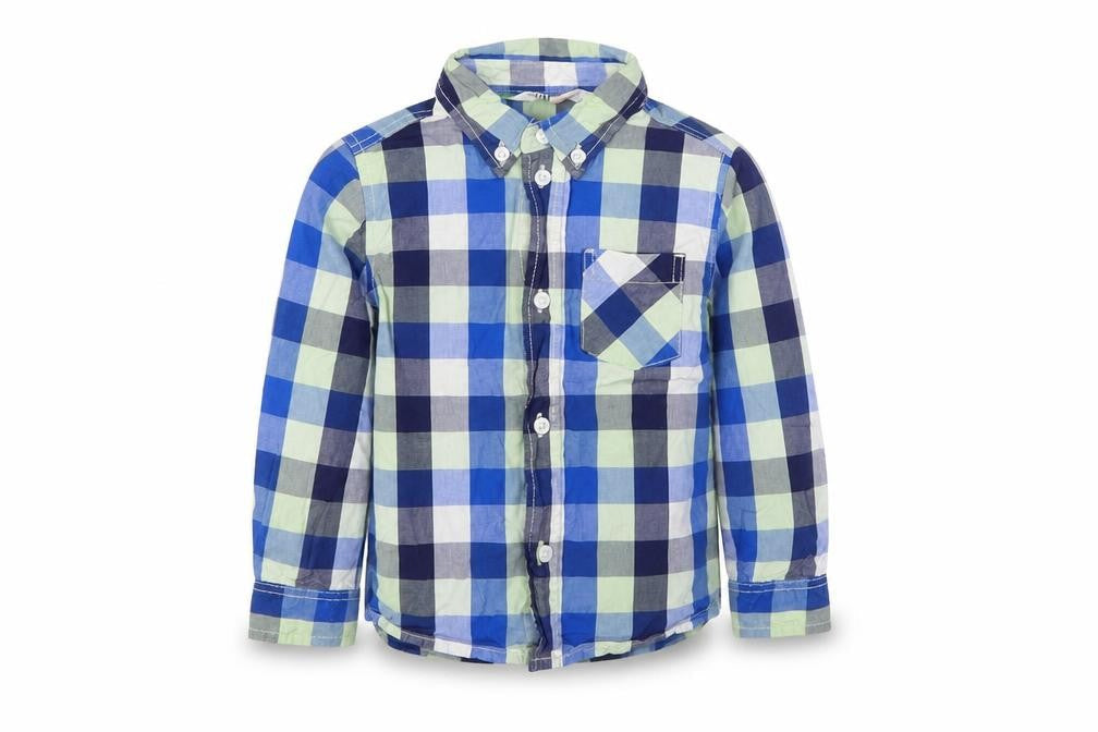 H&M Baby Multicoloured Check  Basic Button-Up Size 12-18 Months