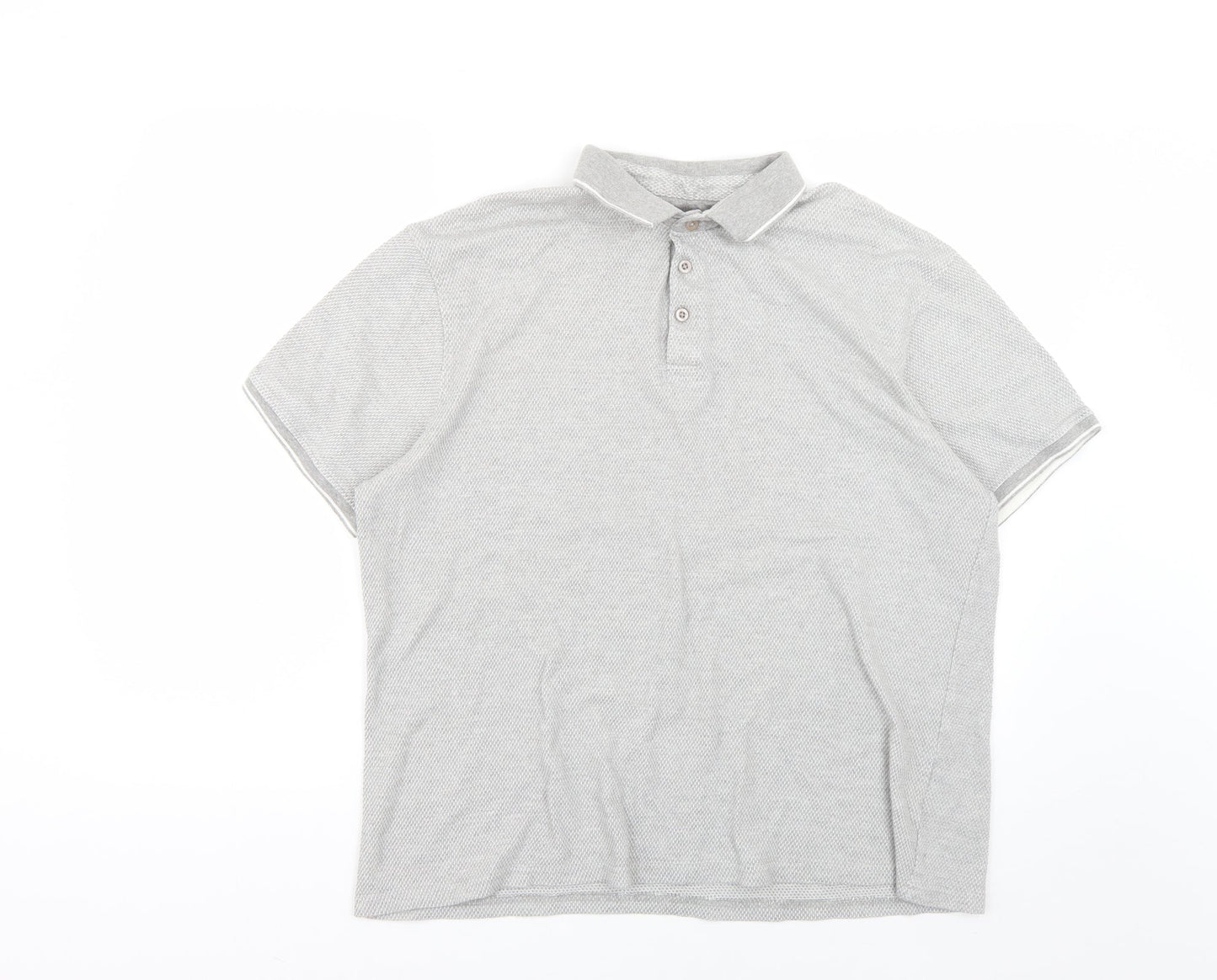 Peacocks Mens Grey    Polo Size XL