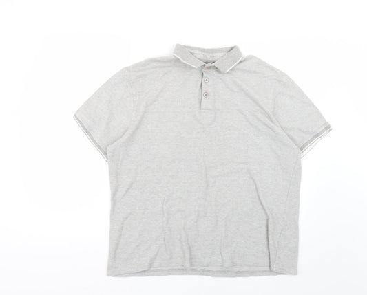 Peacocks Mens Grey    Polo Size XL