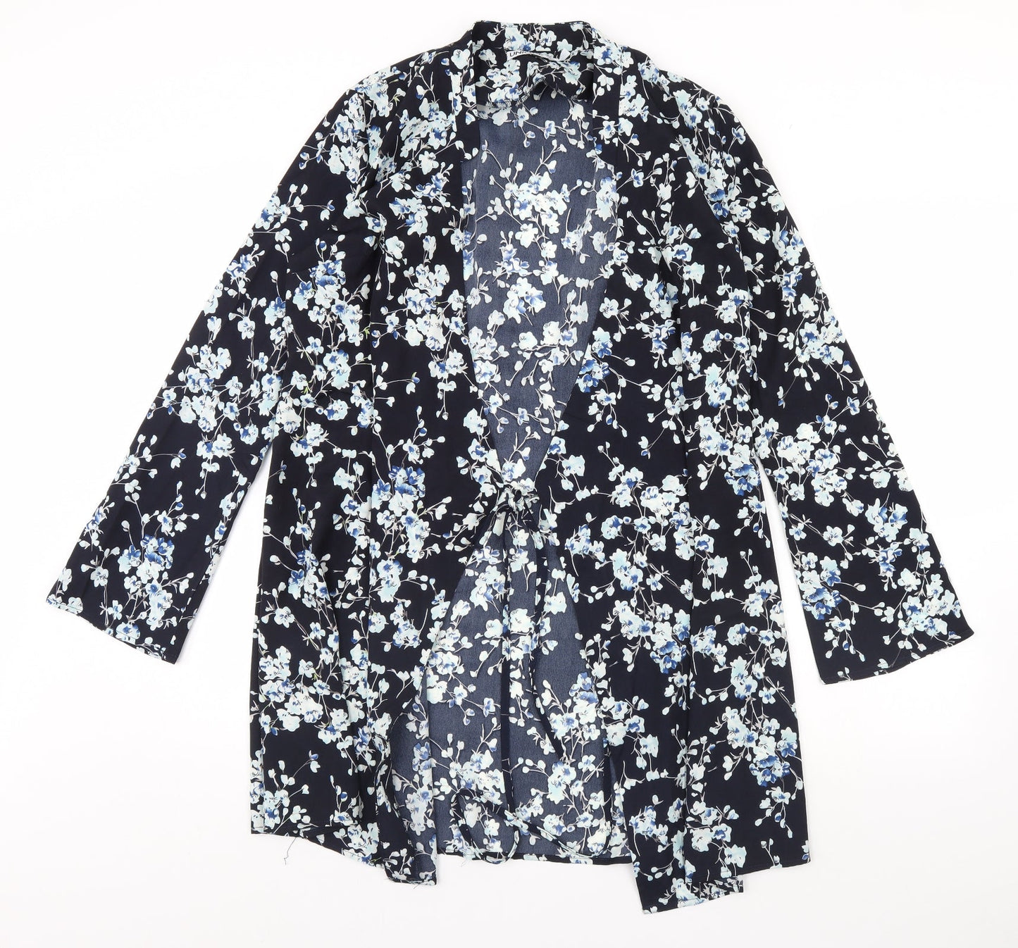 Unique Womens Blue Floral  Jacket  Size 10