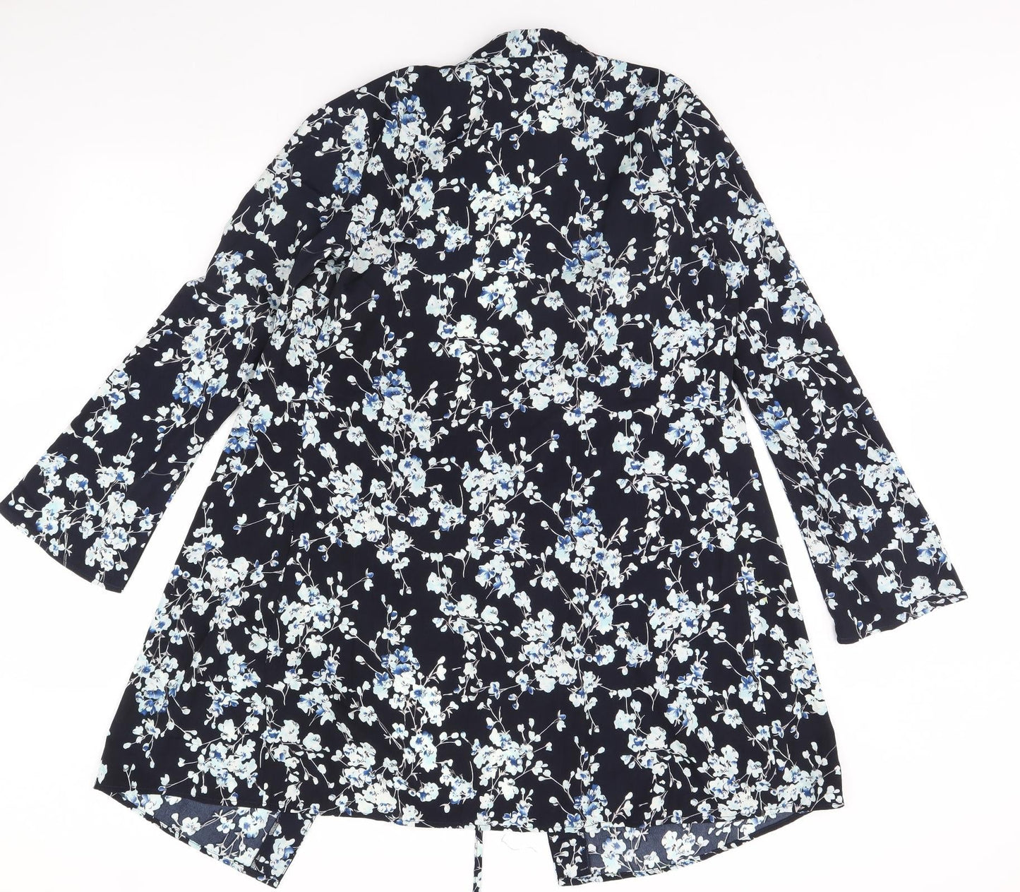 Unique Womens Blue Floral  Jacket  Size 10