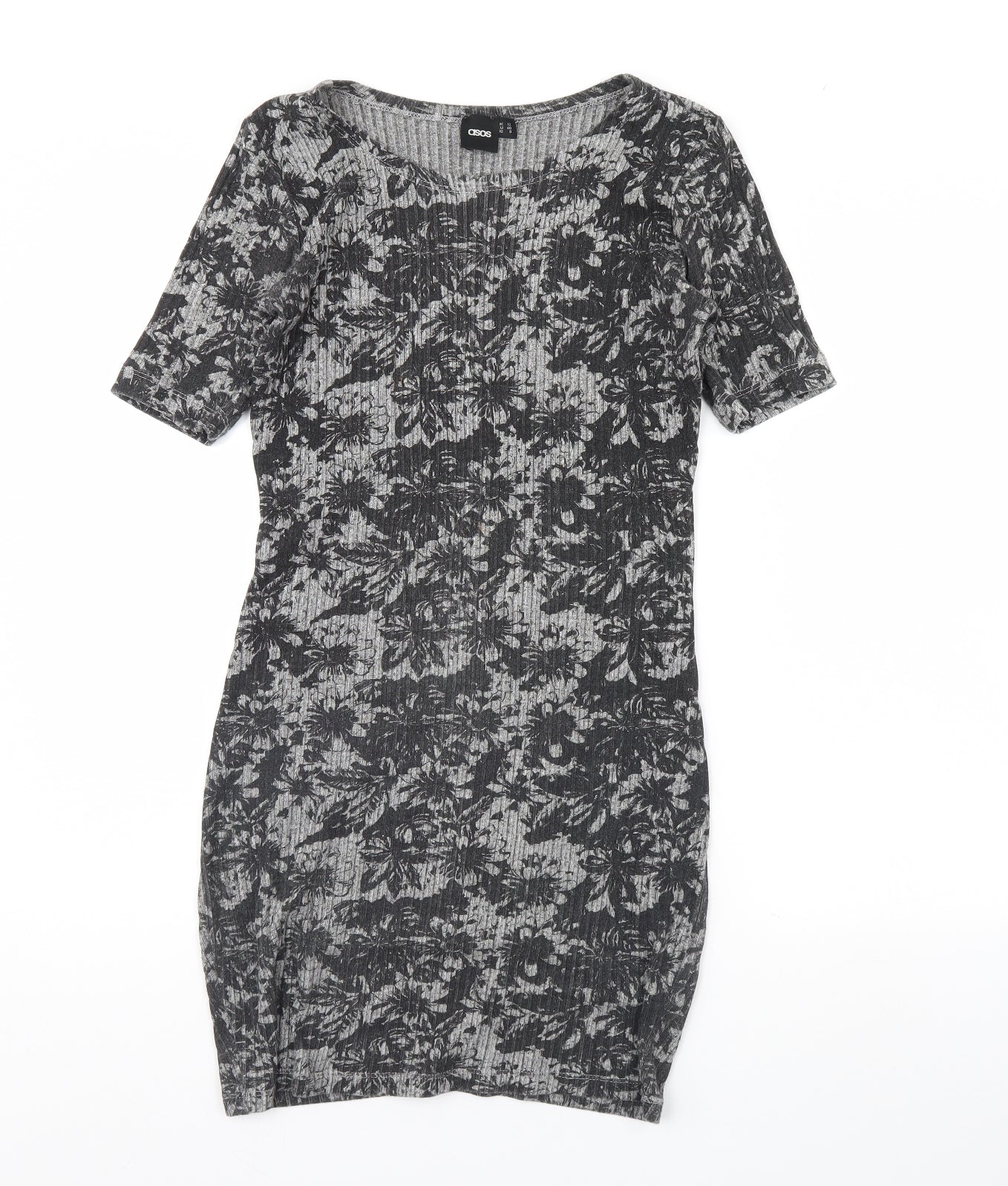 ASOS Womens Grey Floral  Mini  Size 12
