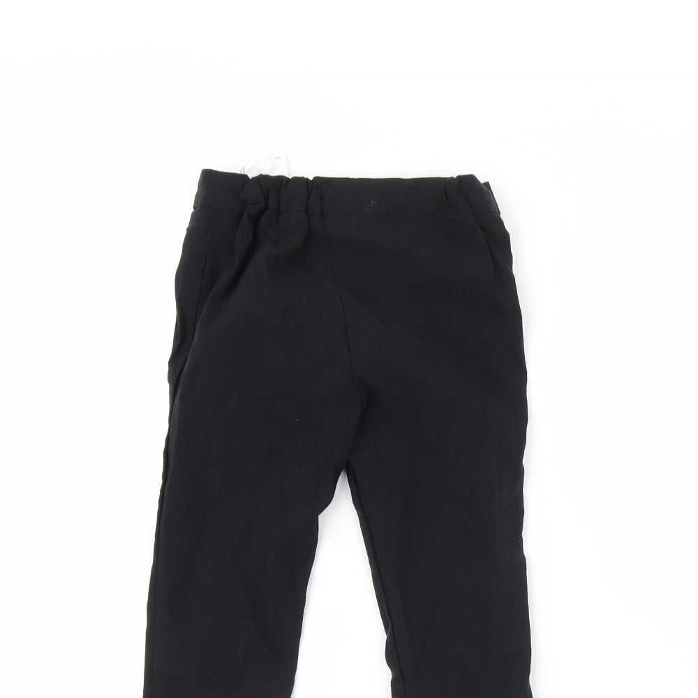 F&F Girls Black   Dress Pants Trousers Size 4 Years