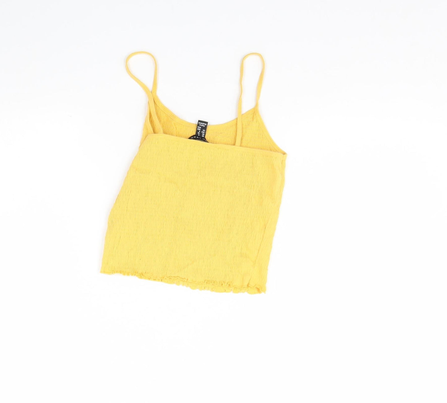 New Look Womens Yellow   Basic Tank Size 8