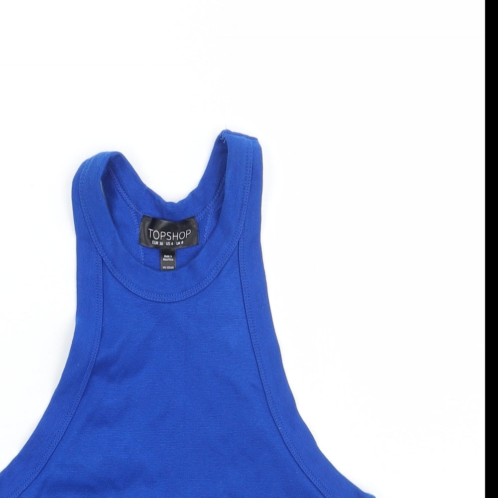 Topshop Womens Black   Cropped Tank Size 6
