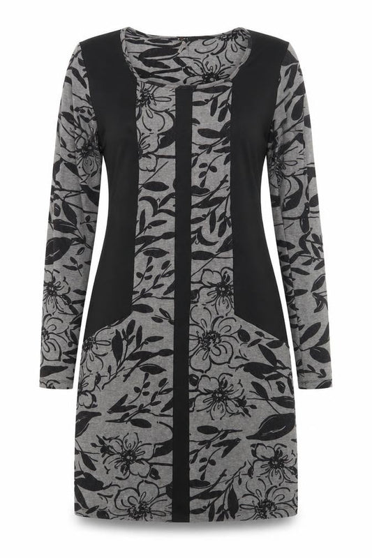 Yest Womens Black Floral  A-Line  Size 10