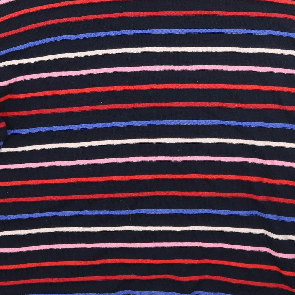 Warehouse Womens Black Striped  Pullover Jumper Size 10