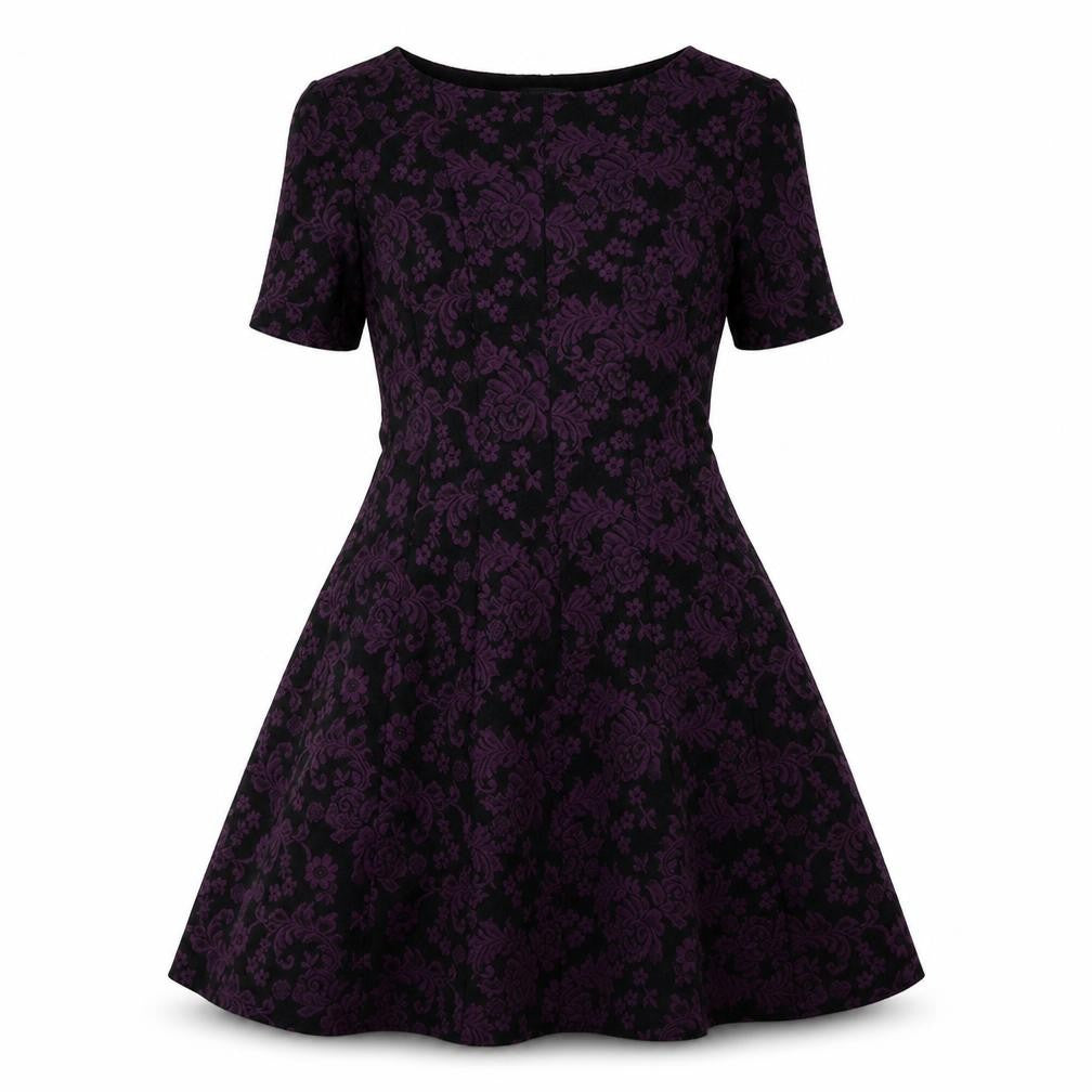 Marks & Spencer Womens Purple Floral  Bodycon  Size 10