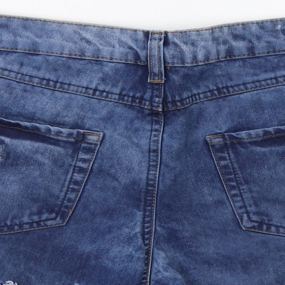 New Lok Womens Blue   Hot Pants Shorts Size 10