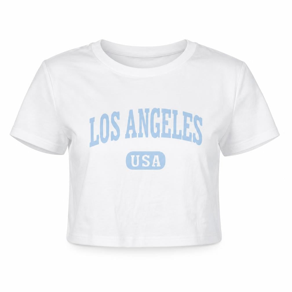 SHEIN Womens White   Cropped T-Shirt Size S  - USA