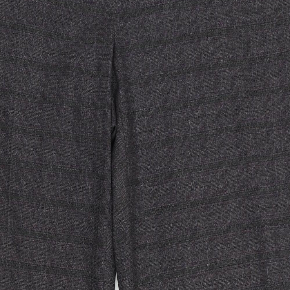 CC Womens Purple Check  Dress Pants Trousers Size 18 L28 in