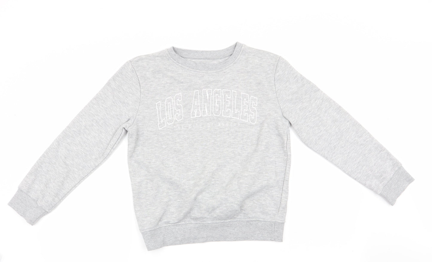 Primark Girls Grey   Pullover Sweatshirt Size 10-11 Years  - City of Angels