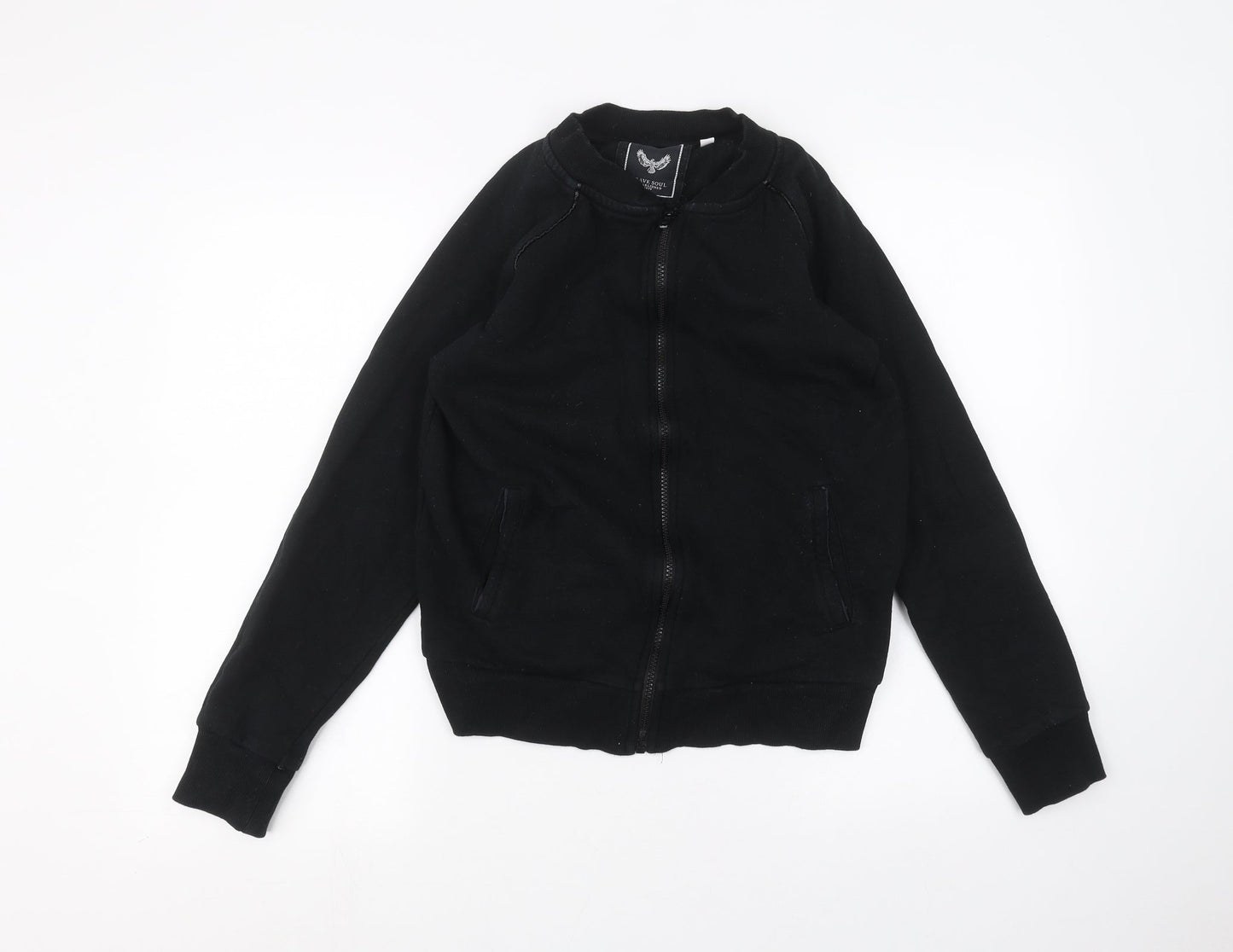 Brave Soul Mens Black   Jacket  Size S